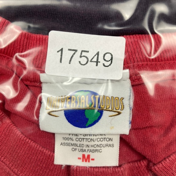 Vintage Spider Man Shirt Mens M Red Universal Studios Ride Promo Marvel 90s Tee - Picture 12 of 12
